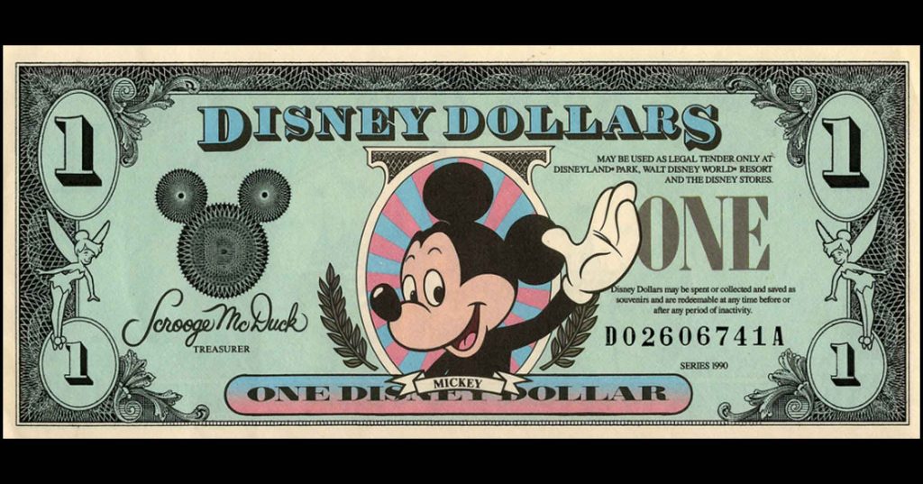 Disney Dollars | DaveTavres.com