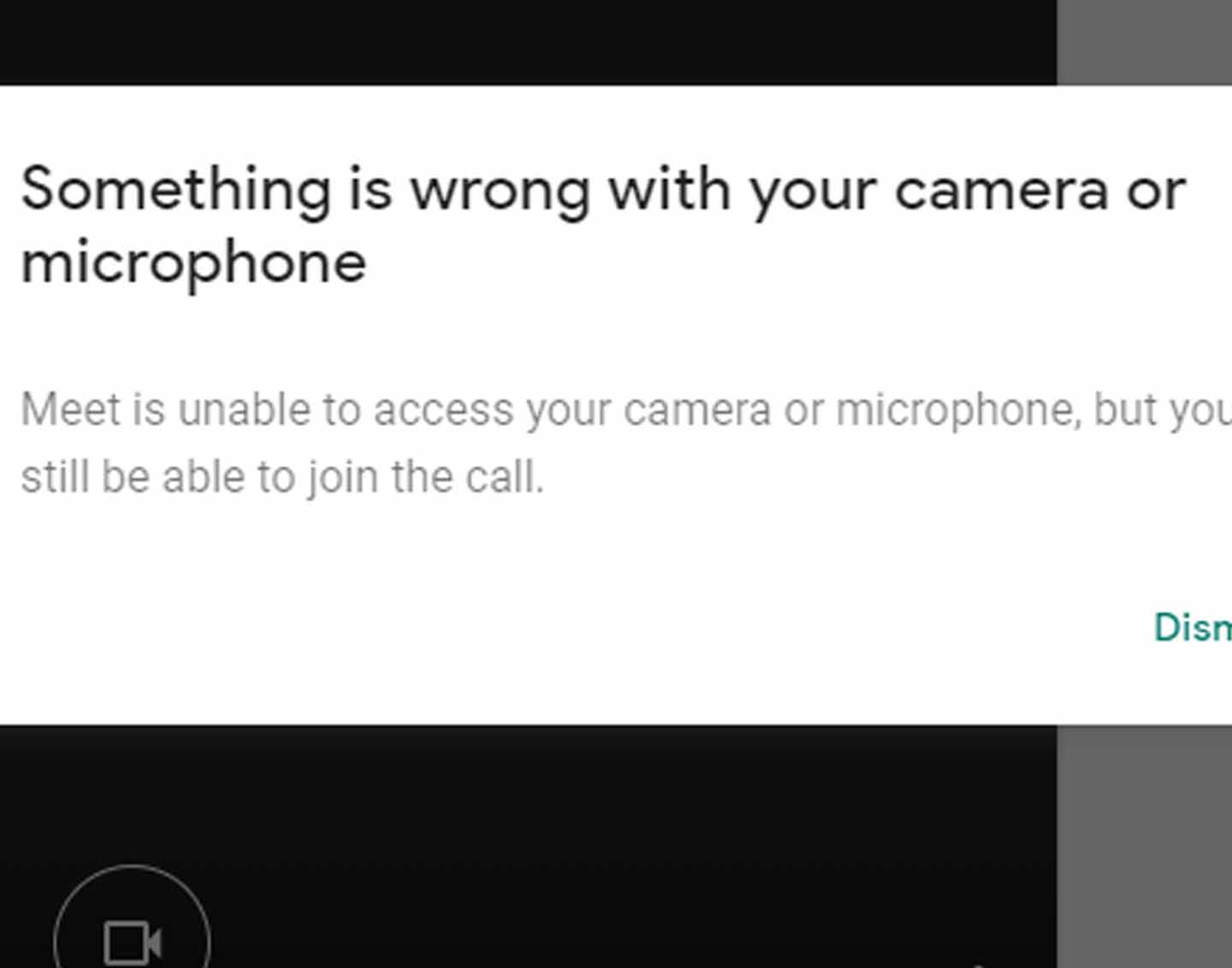 Google Meet Blocked Microphone