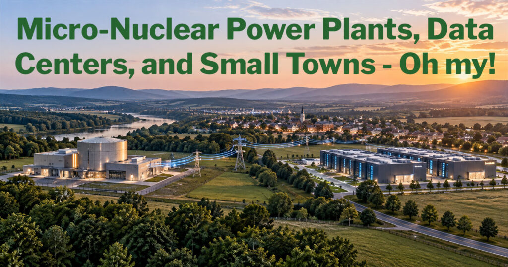Micro-Nuclear Power Plants, Data Centers, and Small Towns - Oh my | Dave Tavres