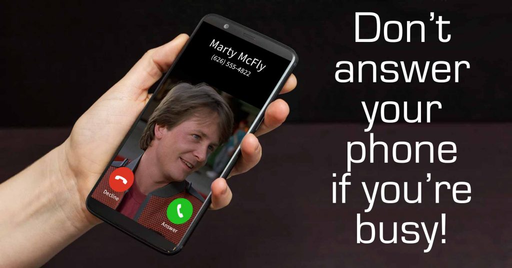 DON'T ANSWER THE PHONE IF YOU'RE BUSY! | Tavres.com
